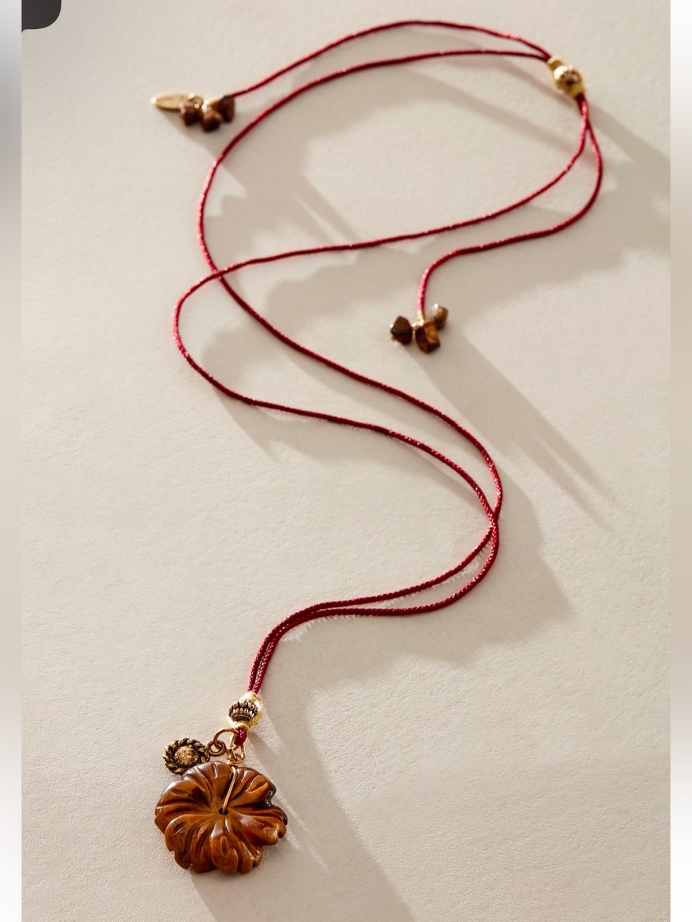 NWOT Free People Hibiscus Odele Pendant Necklace